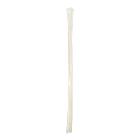 South Main Hardware Cable Tie, 60 in L, 17.7 in Max Bundle Dia., Natural, Nylon, 175 lb Strength, 25 PK 220269